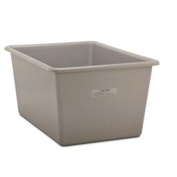 Rechteckbehälter aus GFK, Inhalt 1100 Liter, grau, LxBxH 1620x1190x810 mm, Gewicht 36 kg