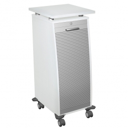 Bürocaddy mit Stahlschubladen, weiß, BxTxH 515x600x1155 mm