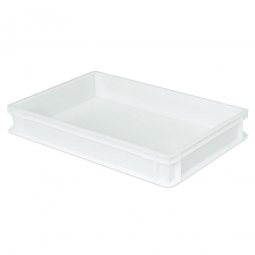 Teiglingbehälter für Pizza Rohlinge, PE-HD, LxBxH 600x400x90 mm, 17 Liter, weiß