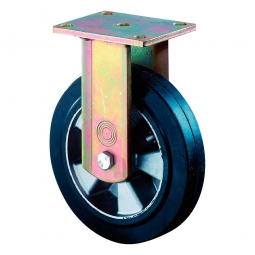 Schwerlast-Bockrolle, Rad-ØxB 250x50 mm, Tragkraft 550 kg, schwarz