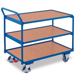 Tischwagen mit 3 Ebenen, LxBxH 1125x625x1010 mm, Tragkraft 250 kg