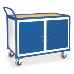 Werkstatt- und Montagewagen mit 2 Türen, LxBxH 1125x625x980 mm, Tragkraft 250 kg