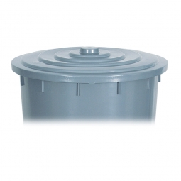 Deckel für Rundtonne 150 Liter, grau