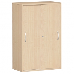 Schiebetürschrank PRO 4 Ordnerhöhen, Ahorn, BxHxT 1200x1536x425 mm