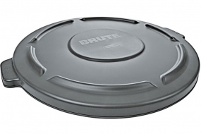 Deckel für runden Brute Container 208 Liter, grau