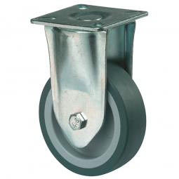 Apparate-Bockrolle, Rad-ØxB 100x23 mm, Tragkraft 65 kg, grau