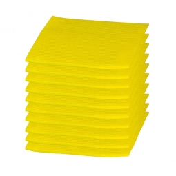 Schwammtuch, gelb, LxB 175x195 mm, Lieferung erfolgt vorgefeuchtet, Paket = 10 Schwammtücher