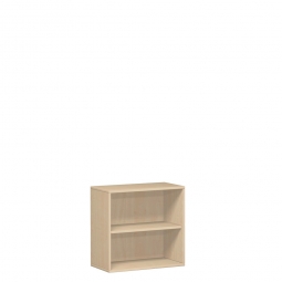 Büroregal PRO, 2 Ordnerhöhen, Ahorn, BxTxH 1200x425x768 mm