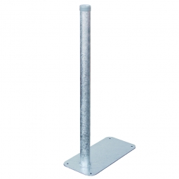 Rohrpfosten verzinkt, ØxH 60x1000 mm, zum Aufschrauben
