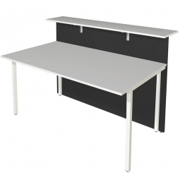 Theken-Grundmodul "CLASSIC" BxTxH 1350x920x1080 mm, anthrazit/weiß