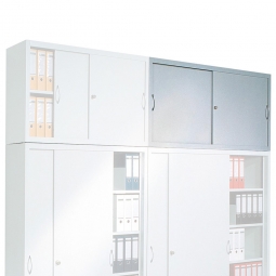 Aufsatzschrank, 2 Ordnerhöhen, BxTxH 1600x500x790 mm