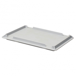 Auflagedeckel für Euro-Stapelbehälter, LxB 300x200 mm, grau