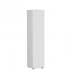 Flügeltürschrank mit 5 Ordnerhöhen "Flex", lichtgrau, BxTxH 400x425x1808 mm