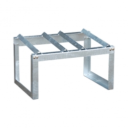 Fassbock, BxTxH 755x545x455 mm, zur Lagerung von 2 x 60 Liter Fässern, feuerverzinkt