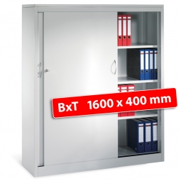 Schiebetürenschrank, 4 Ordnerhöhen, BxTxH 1600x400x1600 mm