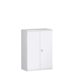 Flügeltürenschrank PRO, 3 Ordnerhöhen, weiß, BxTxH 800x425x1152 mm