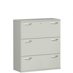 Hängeregistraturschrank PRO, 3OH, lichtgrau, BxTxH 1000x425x1152 mm