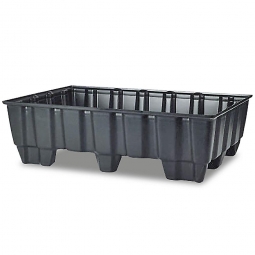 Sicherheits-Auffangwanne aus schwarzem Kunststoff, LxBxH 1230x830x400 mm, Tragkraft: 500 kg
