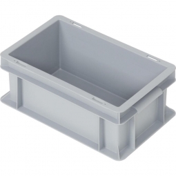 Euro-Geschirrkasten, LxBxH 300x200x120 mm, mit 2 Griffleisten, grau