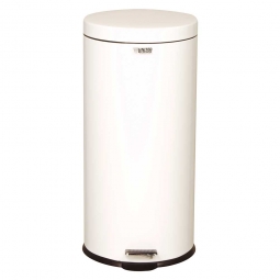Pedaleimer 30 Liter, ØxH 330x700 mm, weiß
