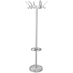 Garderobenständer, ØxH 500x1750 mm, alusilber