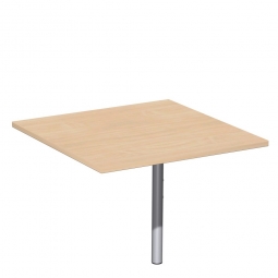 Volleck-Verkettungsplatte 90° PREMIUM, Buche/Silber, BxT 800x800 mm