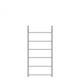 Ordnerregal mit 6 Böden, kunststoffbeschichtet, Schraubsystem, BxTxH 1000x300x2200 mm