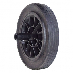 Gummirad für MGB 60, 80, 120, 240 u. 360 Liter, Rad-ØxB 200x50 mm, Tragkraft 205 kg, schwarz