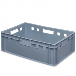 Euro Stapelbehälter E2, LxBxH 600x400x200 mm, PE-HD, 40 Liter, grau