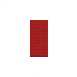 System-Schlitzplatte BxHxT 450x1000x18 mm, aus 1,25 mm Stahlblech, kunststoffbeschichtet in verkehrsrot