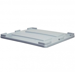 Stapeldeckel für Großboxen, 1200x1000 mm, grau