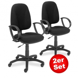 2er-Set Bürodrehstühle 