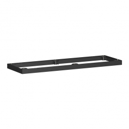 Metallsockel, schwarz, BxH 1600x50 mm