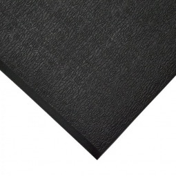 Ergonomische Arbeitsplatzmatte / Antiermüdungsmatte mit Strukturoberfläche, schwarz, LxB 600x900 mm, Stärke 9 mm, Vinyl-Schaum-Belag