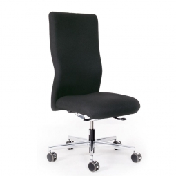 Schwerlaststuhl/Chefsessel XL "Agilis AG12", Polster schwarz, belastbar bis 200kg