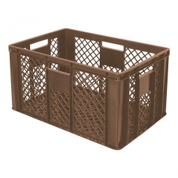 Bäckerkiste, LxBxH 600x400x320 mm, 63 Liter, braun
