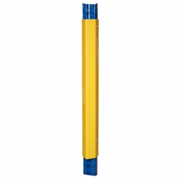 Pfostenschutz für 85 mm breite Regalstützen, 600 mm hoch, mit 4 Hammerhaken u. 4 Schrauben M8x20mm