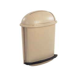 Tretabfalleimer mit Rolldeckel, 55 L, beige