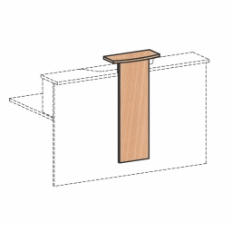 Design-Aufsatz für Empfangstheke 