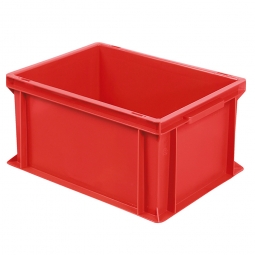 Euro-Geschirrkasten, LxBxH 400x300x220 mm, mit 2 Griffleisten, rot