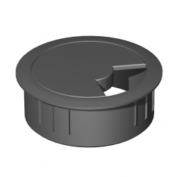 Kabeleinlassbuchse, Ø 60 mm, Farbe schwarz, montiert