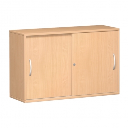 Schiebetürschrank PRO 2 Ordnerhöhen, Buche, BxHxT 1200x768x425 mm