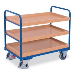 Etagenwagen mit 3 Tabletts, LxBxH 1060x600x990 mm, Tragkraft 250 kg