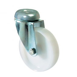 Schwere Apparate-Lenkrolle, Rad-ØxB 100x27 mm, Tragkraft 60 kg, weiß