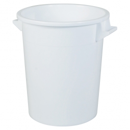 Rundtonne, 75 Liter, Ø oben/unten 495/385 mm, Höhe 570 mm, weiß