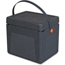 Thermobox / Kühlbox / Transport- und Isolierbox, Inhalt 33 Liter, Clip orange