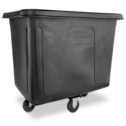 Beschickungswagen "Cube Truck", 600 Liter, schwarz, Polyehtylen-Kunststoff (PE), LxBxH 1219x867x927 mm