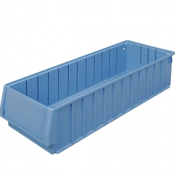 Regalkasten FUTURA, LxBxH 600x234x140 mm, Polypropylen-Kunststoff (PP), taubenblau, Gewicht 980 g