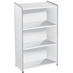 Highboard "FUTURE" BxTxH 800x380x1150 mm, weiß / Chrom