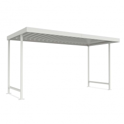 Überdachungssystem, Grundeinheit, Rahmen RAL 9002, BxTxH 4300x2200x2350 mm
